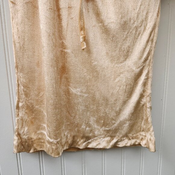 Vintage 1970's Soft Cream Velvet Peasant Style Top - Picture 8 of 15